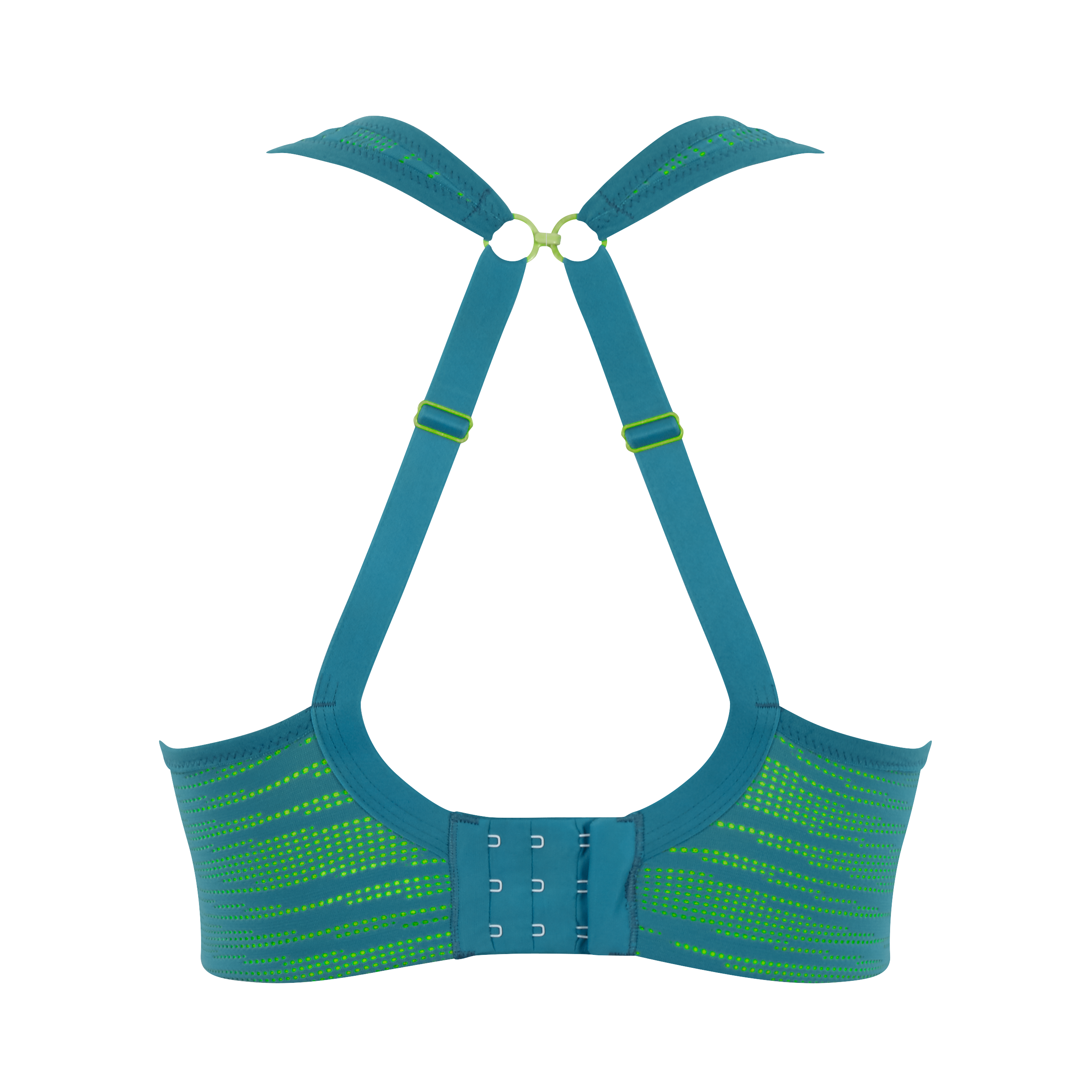 Panache Wired Sports Bra - Teal/Lime Mix